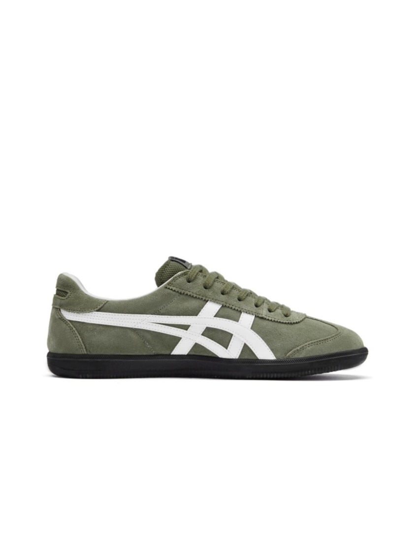 Onitsuka Tiger - Tokuten Casual Colorblock Sneakers Dark Green/White - Image 1