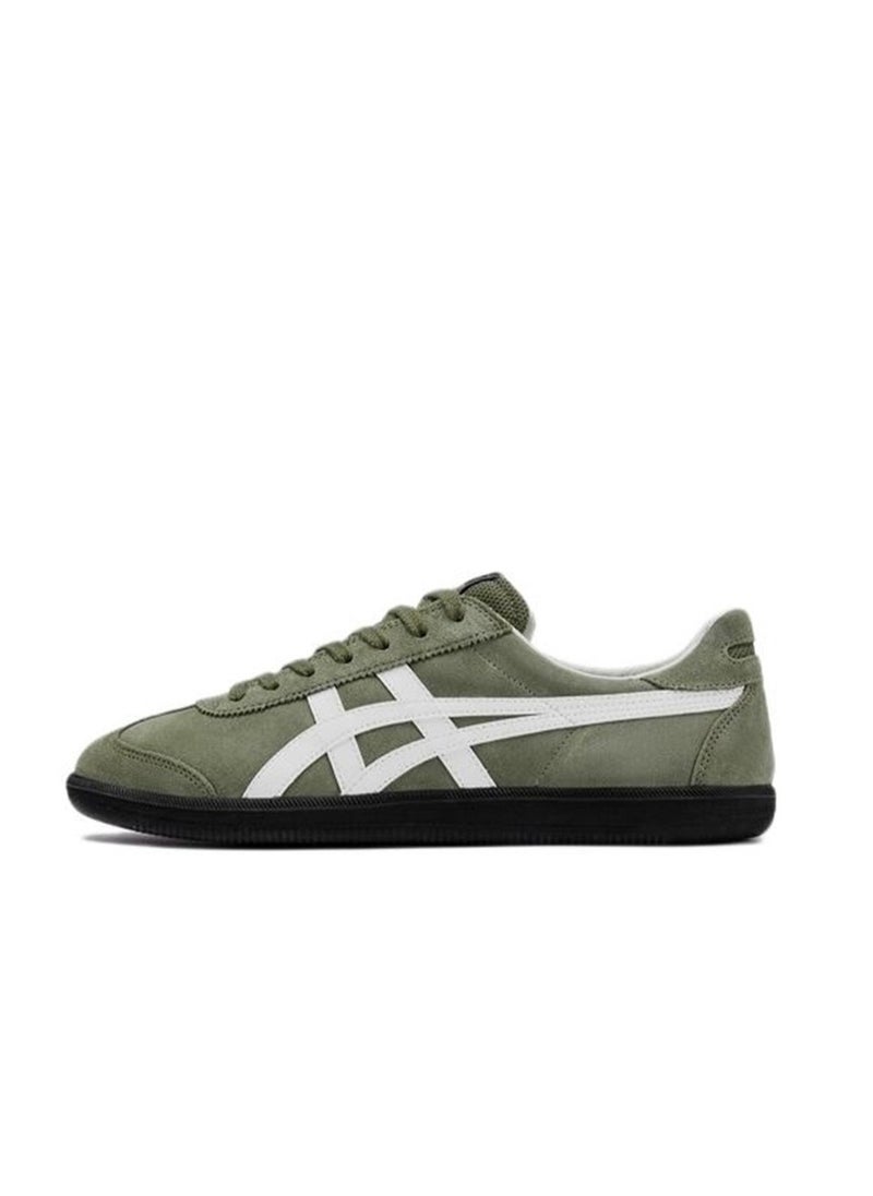 Onitsuka Tiger - Tokuten Casual Colorblock Sneakers Dark Green/White - Image 1