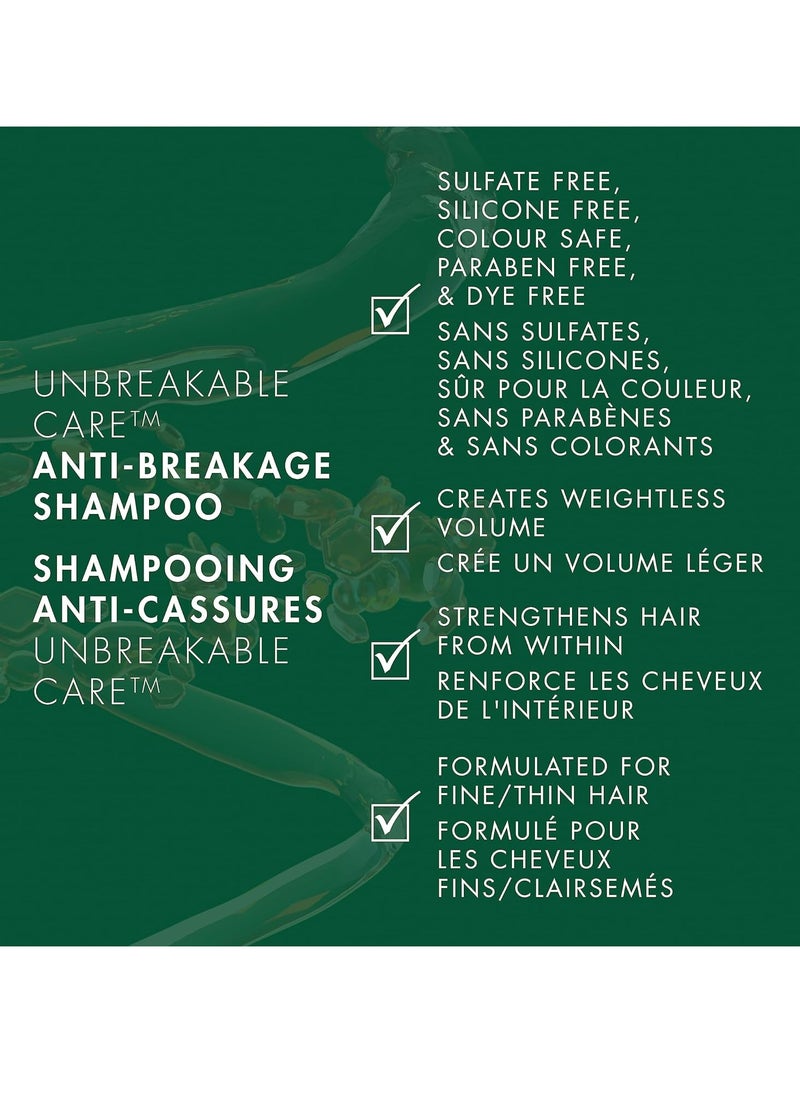 Nexxus - Nexxus Unbreakable Care Anti-Breakage Shampoo With Keratin, Collagen, Biotin For Fine And Thin Hair Sulfate Free Shampoo 13.5 oz - Image 1