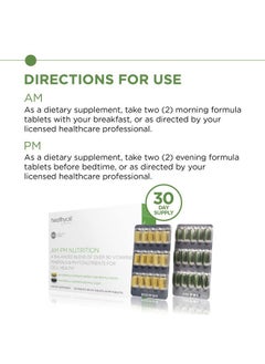 Healthycell HealthyCell AM PM Nutrition for Day & Night - Blend of 90 Vitamins, Minerals, Probiotics & Nutrients Supports Overall Health, Energy, Focus & Sleep - Natural Multivitamin for Men & Women - 30 Servings  - Image 4