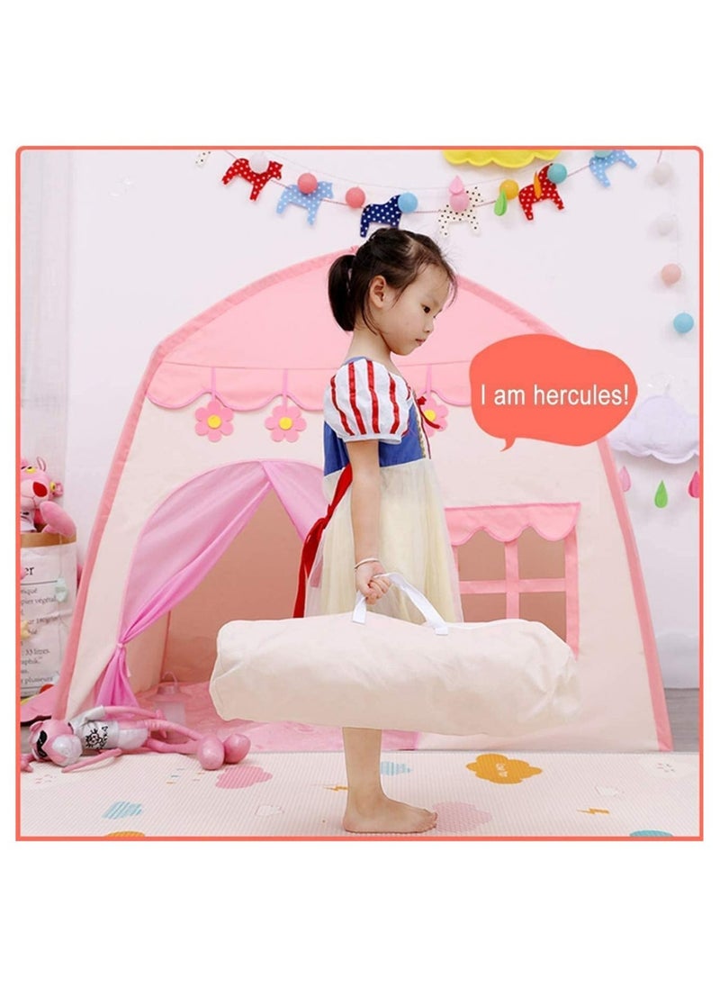 RollsTimi  Princess Tent with Ball Light for Kids Indoor Outdoor Games,Pink  - Image 3