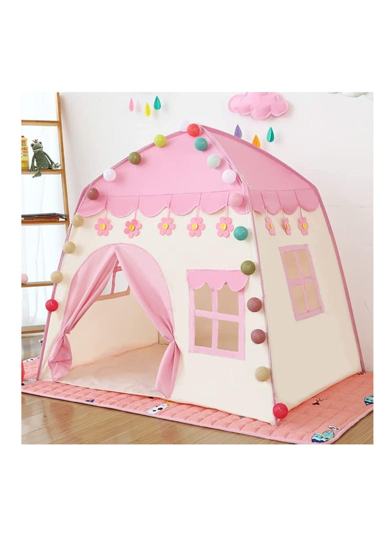 RollsTimi  Princess Tent with Ball Light for Kids Indoor Outdoor Games,Pink  - Image 5
