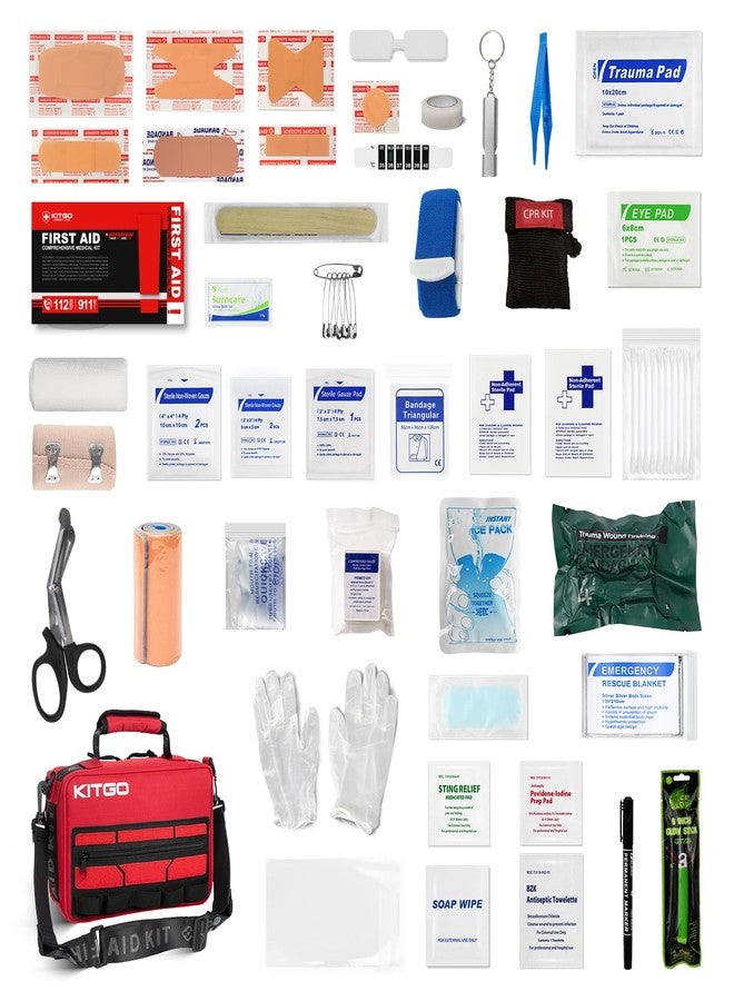 Kitgo Large First Aid Kit，Molle System Detachable Multi-Purpose Emergency Medical Kit for Home, Car, Camping Outdoor Emergency, -426 Sets - Image 2