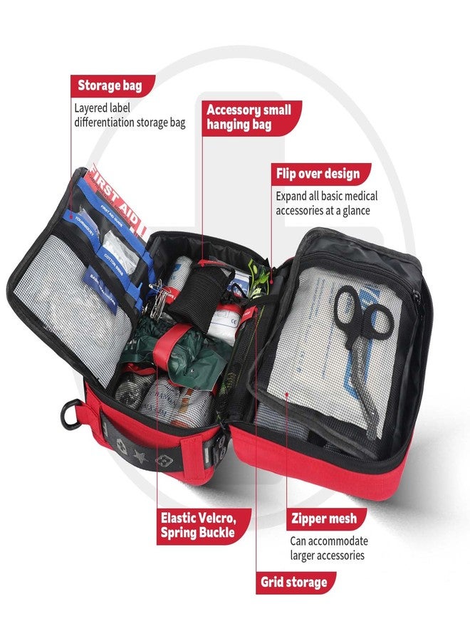 Kitgo Large First Aid Kit，Molle System Detachable Multi-Purpose Emergency Medical Kit for Home, Car, Camping Outdoor Emergency, -426 Sets - Image 4