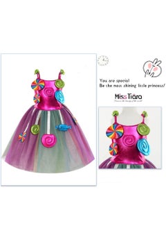 MissTiara Super Cute Lollipop Candy Dress Princess Dress Party Cosplay Birthday Party Outfits for 3-12 Years Toddlers and Girls  - Image 5