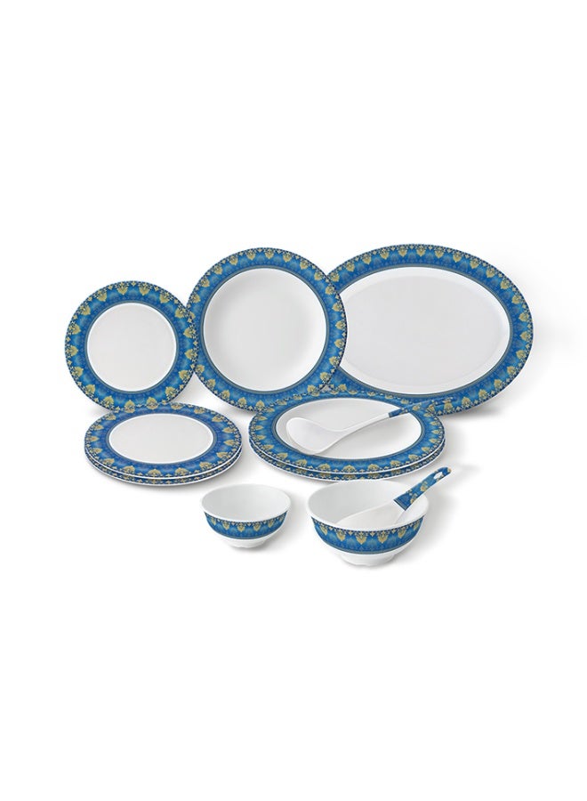 رويال فورد Royalford Melamine 42pcs Dinner Set RF13136 Soup Bowls Serving Spoon Dinnerware Plates Shatterproof Dishwasher, Freezer Safe Made in Malaysia - Image 1