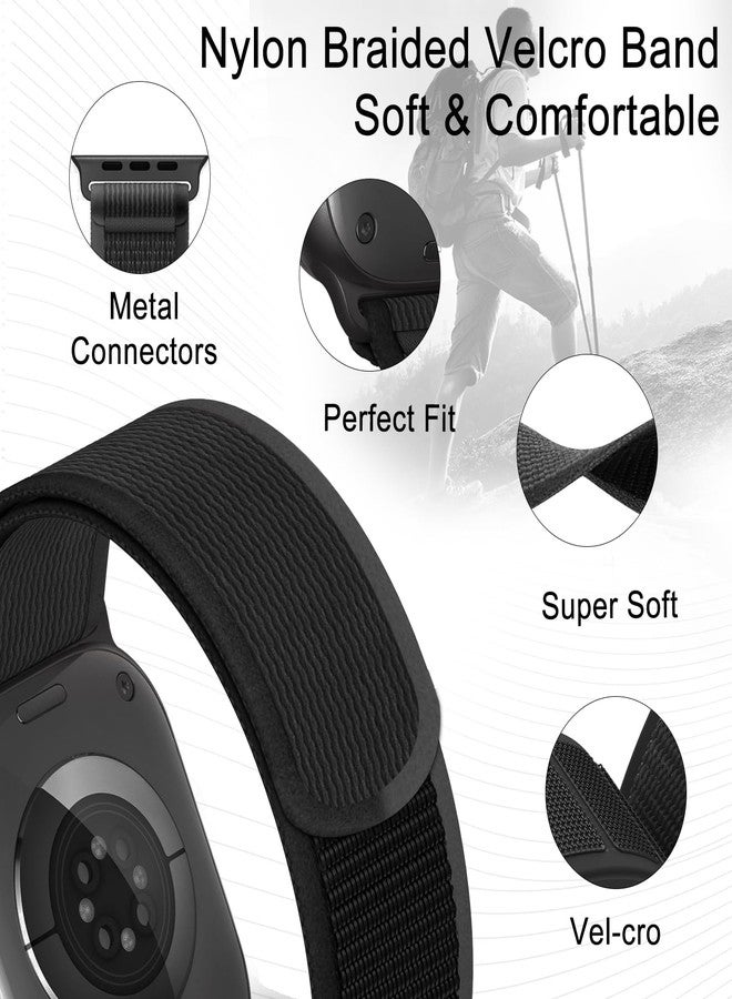 surundo Trail Loop Nylon Band - Compatible with Apple Watch Ultra 2 Band/Ultra Bands 49mm 45mm 44mm Men Women, Braided Elastic Weave Sport Strap for iWatch Ultra 2, iWatch Ultra Series 10 46mm SE/9/8/7/6/5 - Image 2