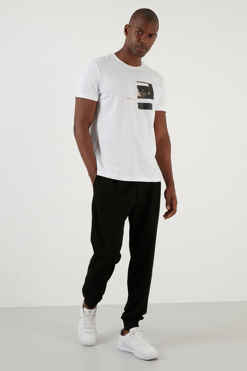 Buratti Printed Regular Fit Crew Neck 100% Cotton T Shirt Men's T Shirt 5902358