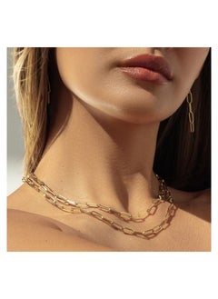 Real Gold Solid Link Necklace