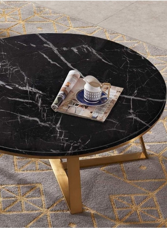 Generic Black Marble Foil Wall Sticker Waterproof Oilproof Kitchen Peel and Stick Wallpaper Large Peel and Stick Wallpaper (Black Marble 60 x 500cm) - Marble Wallpaper Roll - PVC Perfect for Kitchen Countertop and Wall Easy to Remove Size - Black Marble Sticker Roll Sticks to All Types of Surfaces - Oil and Water Resistant Plastic Vinyl Backsplash Wallpaper, Self Adhesive Removable Updated Marble Effect Black Lines for Kitchen Countertop Living Room Furniture Decor  - Image 2