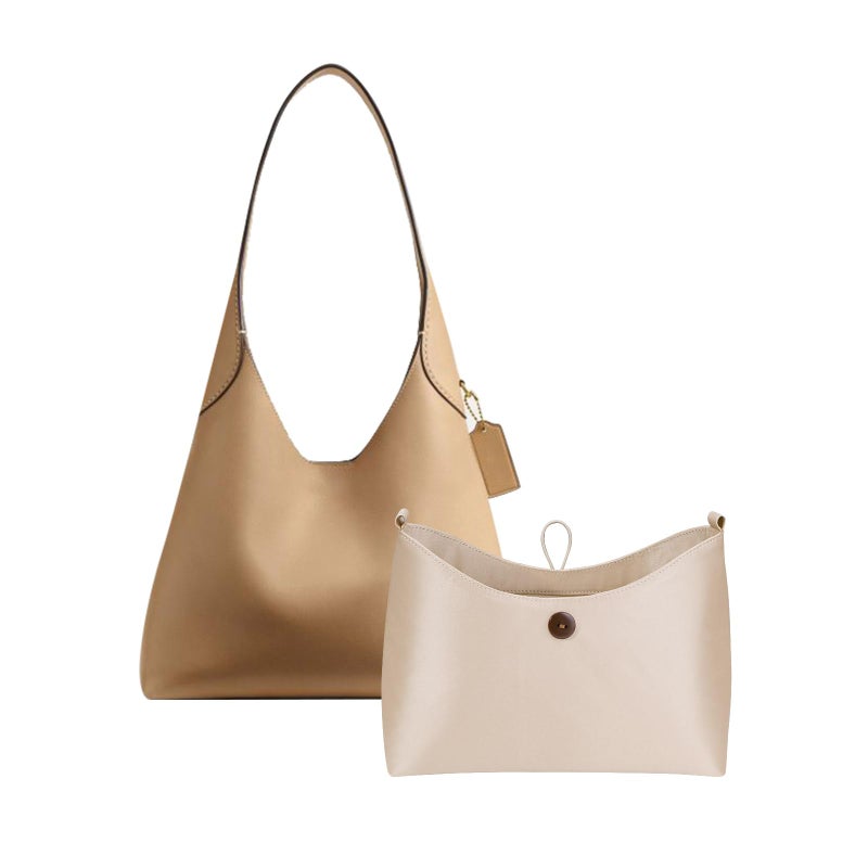 ZTUJO Purse Organizer Insert For Coach Brooklyn 28 and 39 Beige For Brooklyn 28 - Image 2
