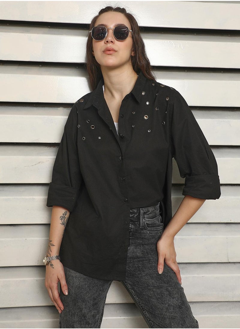 HIGH STAR - Women Black Shirts - Image 1