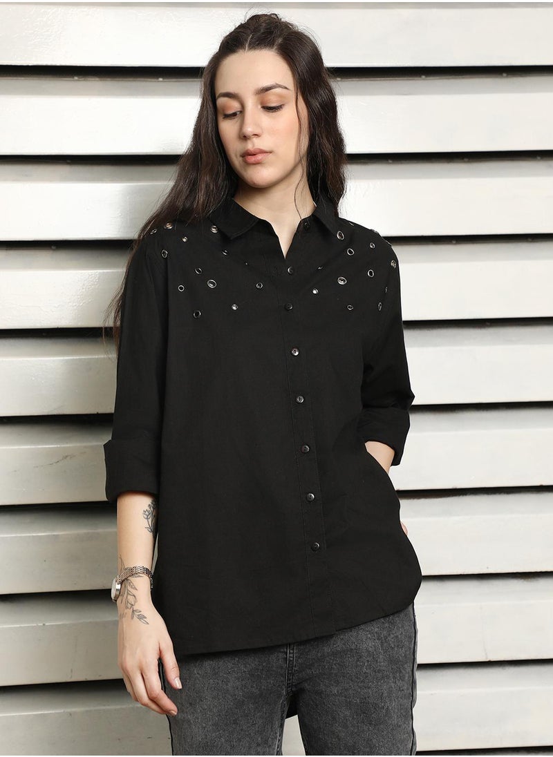 HIGH STAR - Women Black Shirts - Image 1