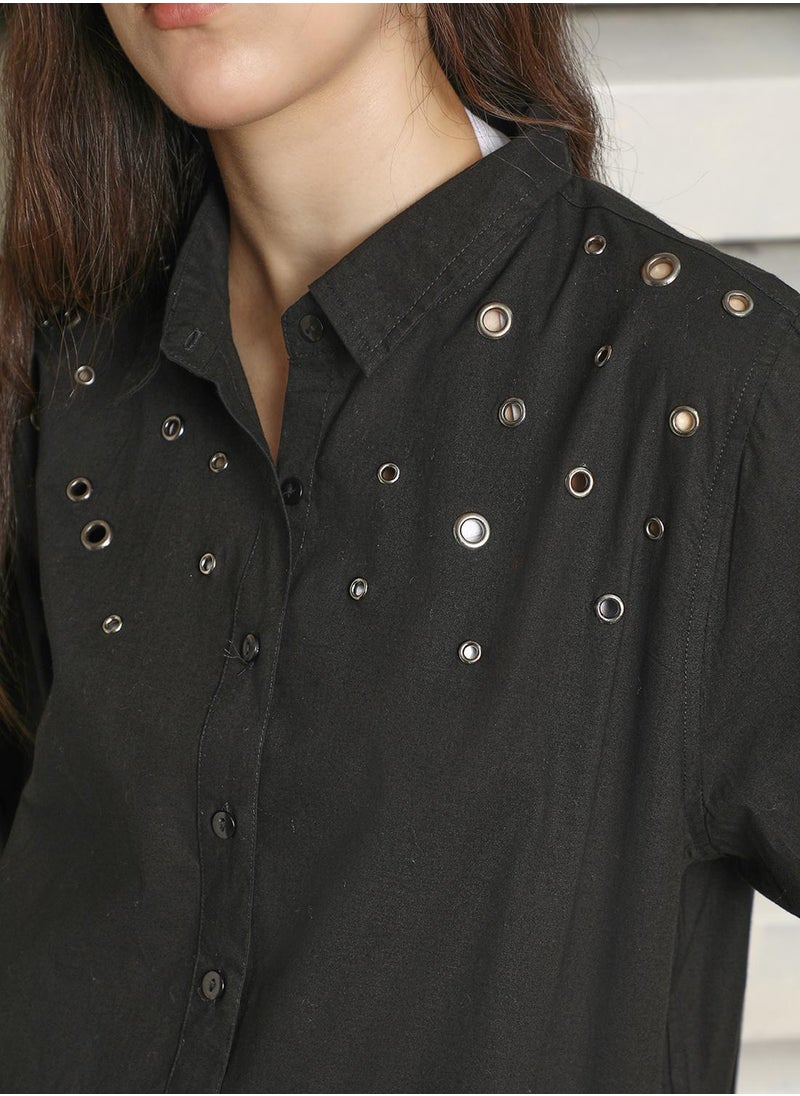 HIGH STAR - Women Black Shirts - Image 1