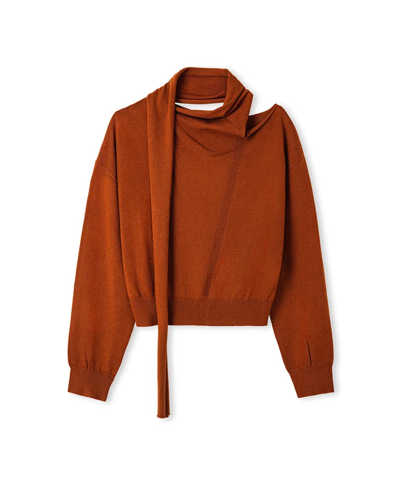 Ipekyol  Scarf-Effect Knit Sweater for Women | Best Price UAE