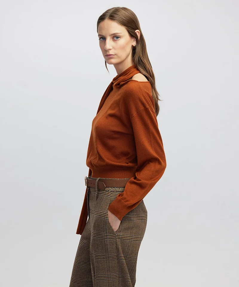 Ipekyol  Scarf-Effect Knit Sweater for Women | Best Price UAE