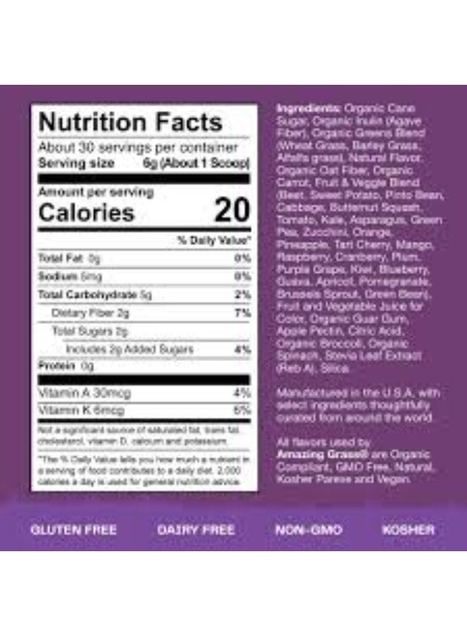 Amazing Grass, Kidz Superfood® Blend, Berry Blast 180 g - Image 3