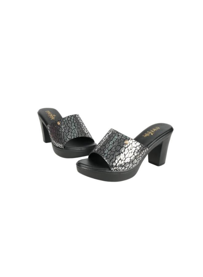 ميشيل مورجان صنادل ميشيل مورغان بكعب عريض للسيدات - بيوتر - Image 3