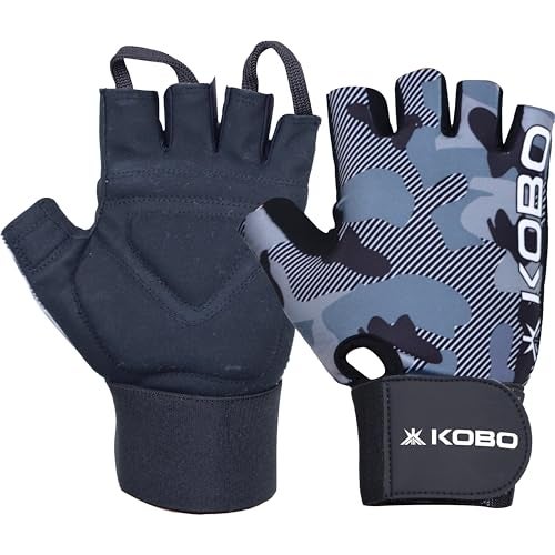 Kobo Gym Gloves WTG-80 for Men and Women, Gloves for Professional Weightlifting, Fitness Training and Workout - Image 1