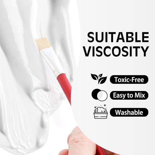 Limino White Fabric Paint - 250ml Textile Paint Permanent for Textile and Leather Clothes, Fabric Coat Paint for DIY Fabric Dye Projects, Washable Clothing Paints for T-shirts, Jeans, Canvas Shoes, Sofa - Image 3