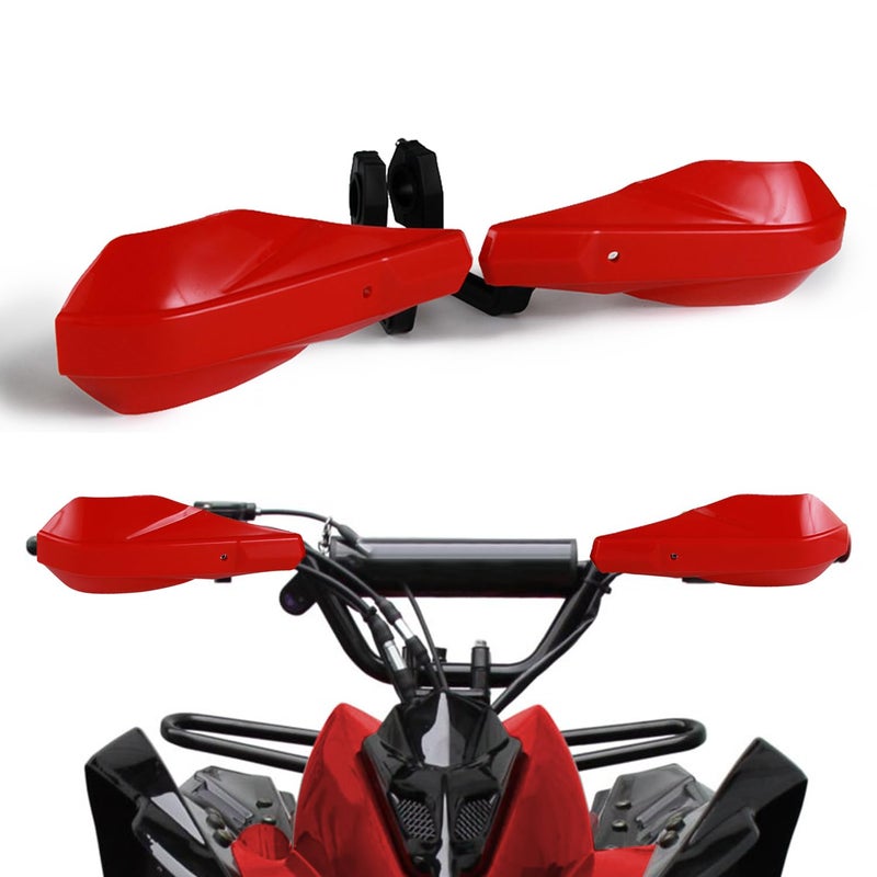 Wacece 78 and 1 18 Hand Guards Handguards Universal for ATV Raptor Grizzly 110 250 350 660 700 YFZ450 TRX 250X 300EX 350 400EX LTZ400 KLX CRF SSR TTR 110 125 TaoTao Coolster Dirt Pit Bike Red - Image 3