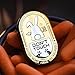HIDEDC Desperate Rabbit Fidget Slider Metal Fidget Toys Adults Haptic Coin Infinite Rotation Push EDC Fidget Toys Sensory Toy Executive Desk Toy for Keep Focus Stress Relief Gold - Image 2