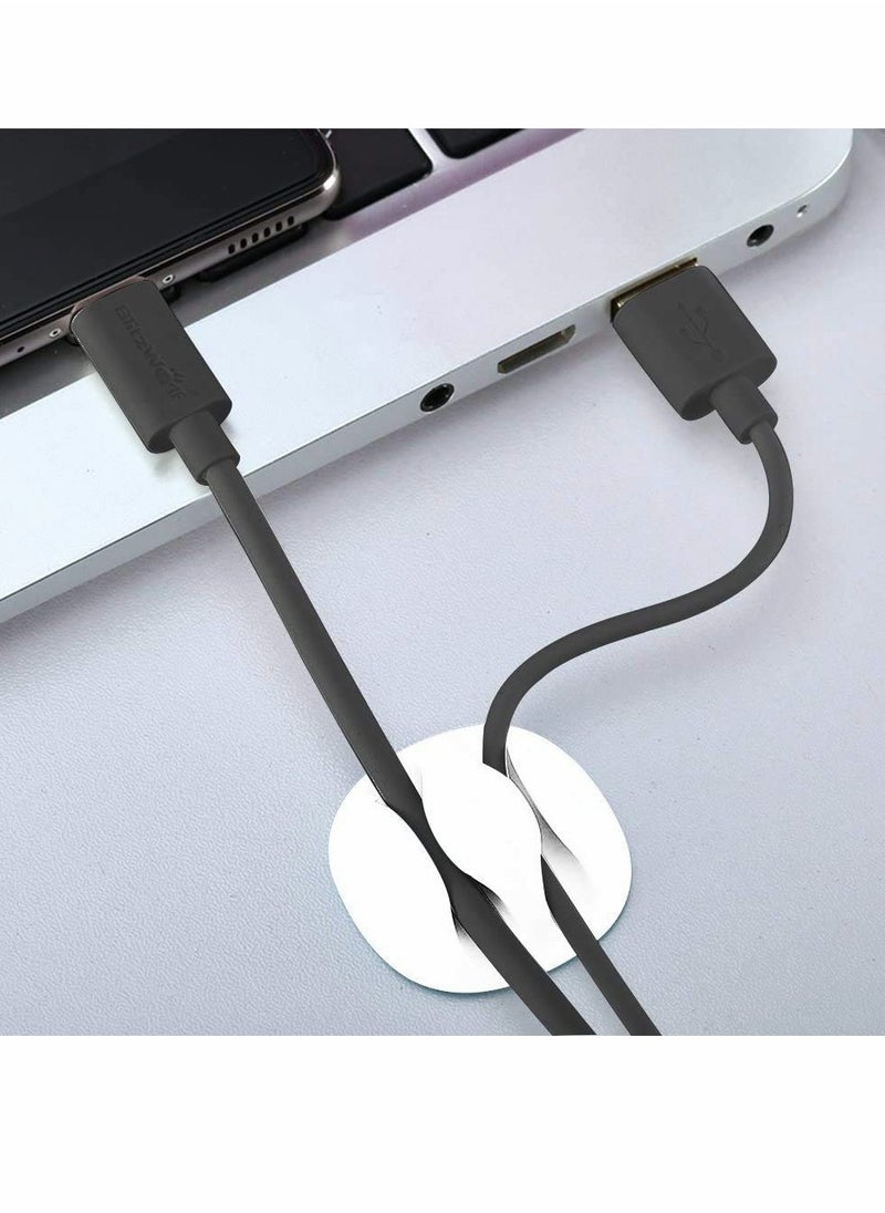 KASTWAVE Long Lasting Cable Tidy Clips Cable Management System Desktop Cord Holder Hider Charging Cable Drop Organizer for TV PC Laptop Home Office Cable Tidy Management for Home and Office  - Image 3