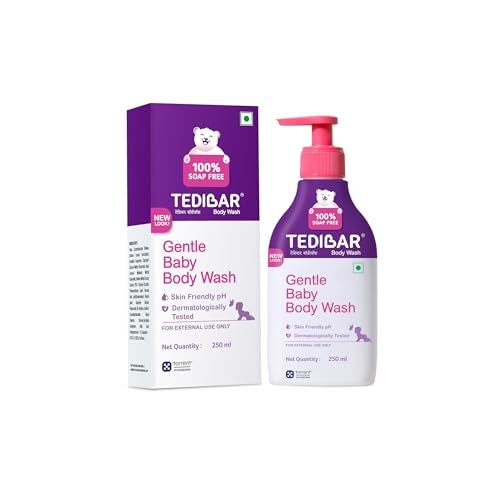 Tedibar Rich Moisturising Baby Body Wash 250ml with Skin Friendly PH | 100% Soap & Alkali Free | Prevents Dryness & Rahses | Dermatologically Tested | x Pack of 6 - Image 2
