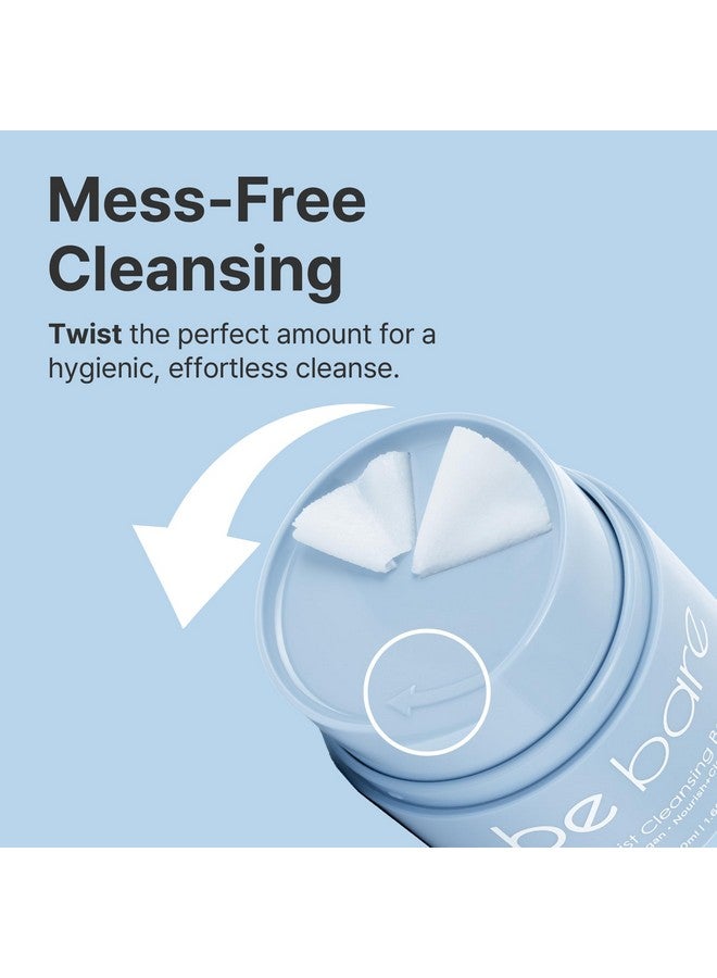 Naisture Bebare Twist Cleansing Balm with Hygienic Twist Dispenser: Cleanser for Heavy Makeup Removal & Hydrating Facial Wash for All Skin Types. Korean Vegan Skincare with Natural Oils, 1.69 Fl Oz - Image 2