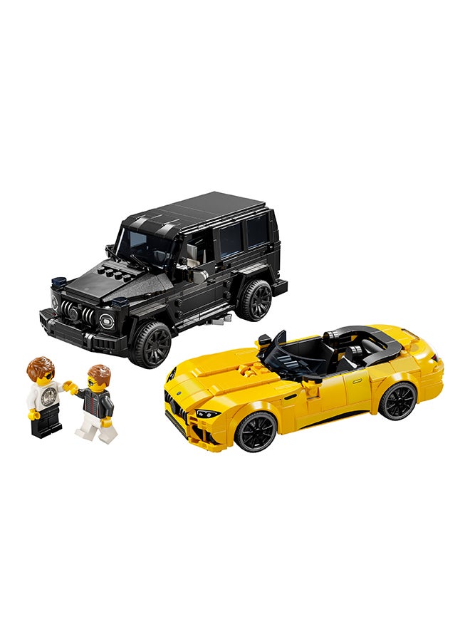 LEGO - أبطال السرعة مرسيدس-أيه إم جي G 63 ومرسيدس-أيه إم جي SL 63 ألعاب سيارات، مجموعة ألعاب سيارات ليغو للأطفال، مجموعتين للبناء مع دميتين سائقين، هدية للأولاد والبنات فوق 10 سنوات (806 قطع) 76924 - Image 1