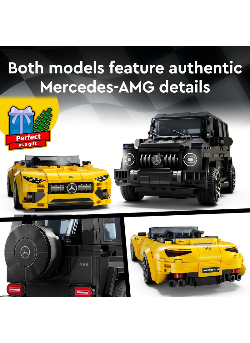 LEGO Speed Champions Mercedes-AMG G 63 & Mercedes-AMG SL 63 76924 (808) Pieces  - Image 4