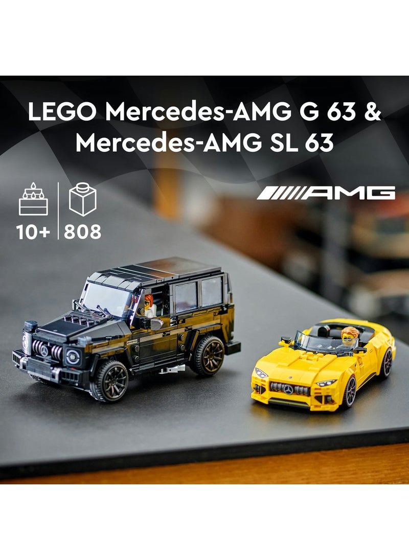 LEGO Speed Champions Mercedes-AMG G 63 & Mercedes-AMG SL 63 76924 (808) Pieces  - Image 3