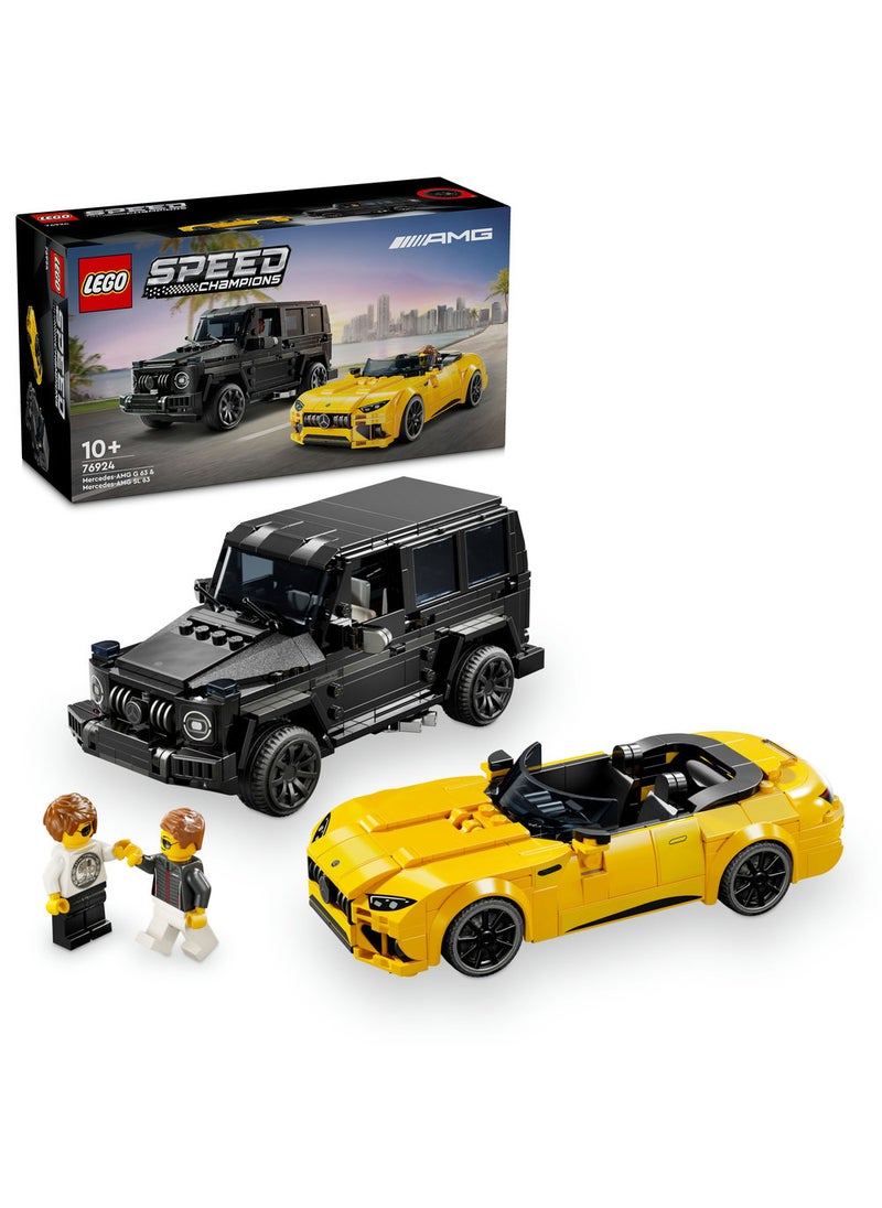 LEGO Speed Champions Mercedes-AMG G 63 & Mercedes-AMG SL 63 76924 (808) Pieces  - Image 1