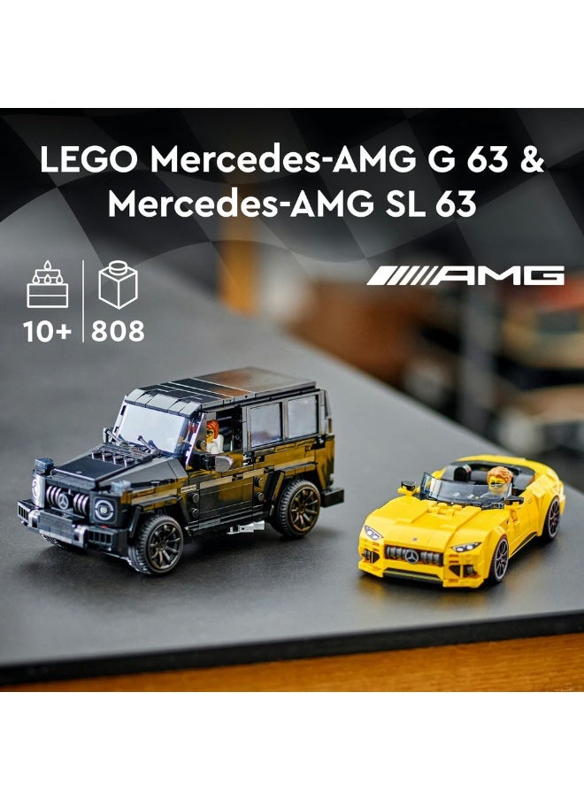 LEGO Speed Champions Mercedes-AMG G 63 & Mercedes-AMG SL 63 76924 (808) Pieces  - Image 3