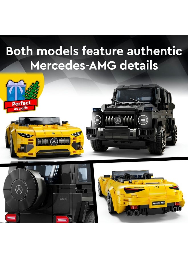 LEGO Speed Champions Mercedes-AMG G 63 & Mercedes-AMG SL 63 76924 (808) Pieces  - Image 4