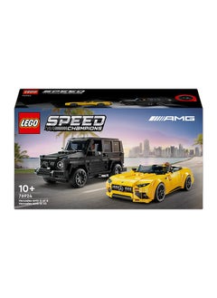 LEGO Speed Champions Mercedes-Amg G 63 & Mercedes-Amg Sl 63 Car Toys, Lego Vehicle Playset For Kids, 2 Building Sets With 2 Driver Minifigures, Gift For Boys And Girls Age 10+ (806 Pieces) 76924  - Image 2