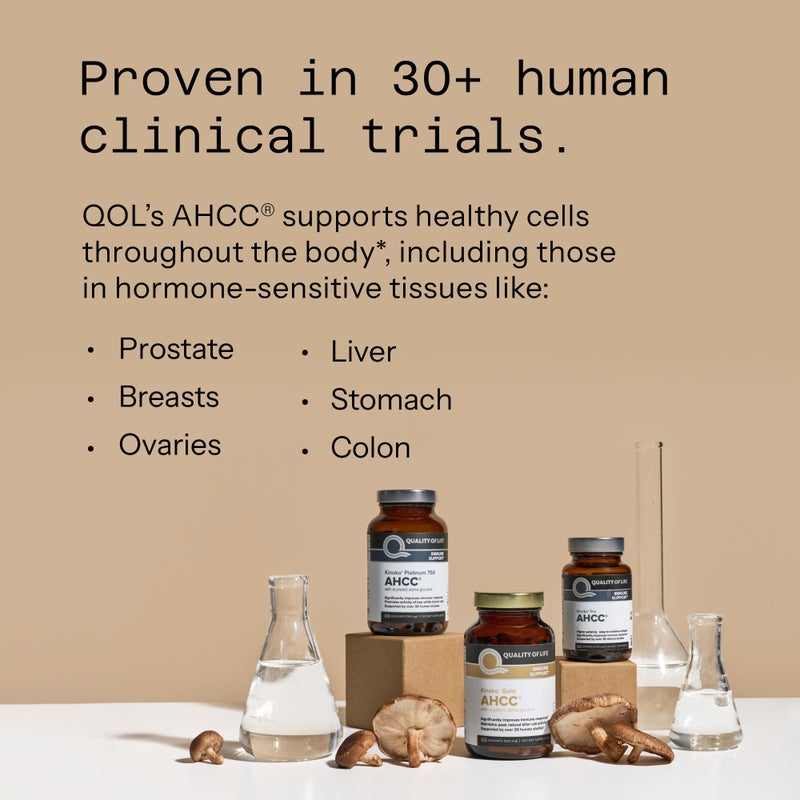 Quality of Life Premium Kinoko Platinum AHCC Herbal Supplement, 750mg per Capsule, for Immune Support, Liver Function, Maintains Natural Killer Cell Activity, Pack of 1, 60 Veggie Capsules - Image 5