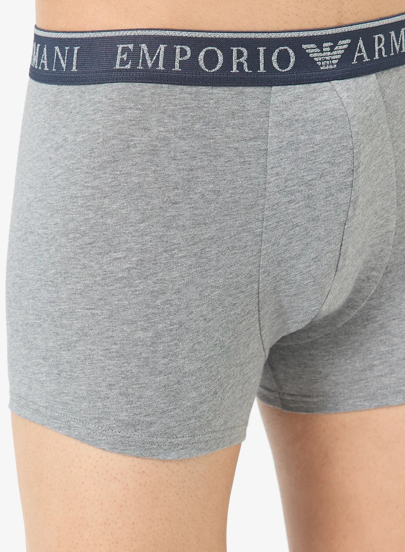 EMPORIO ARMANI  2 Pack Of Logo Boxers for Men | Best Price UAE