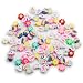 PEVOGON 100 Pcs Colorful Easter Polymer Clay Beads Mixed Bunny Egg Soft Heishi Spacer Beads Supplies for DIY Bracelet Earring Necklace Jewelry Making - Image 2