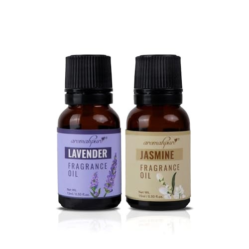 Aromahpure Fragrance Oil |30 ml|Pack of 2| Lavender, Jasmine Aroma Oil for Home Fragrance|Best for Aromatherapy|Helps in Concentration & Meditation|Used in Diffusers, Candles, Air Fresheners, Soaps. - Image 1