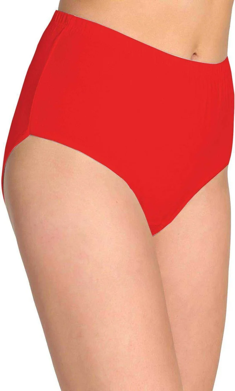 Tutku Passion 6 Pieces Passion Women High Waist Bato Thick Rubber Panties S19