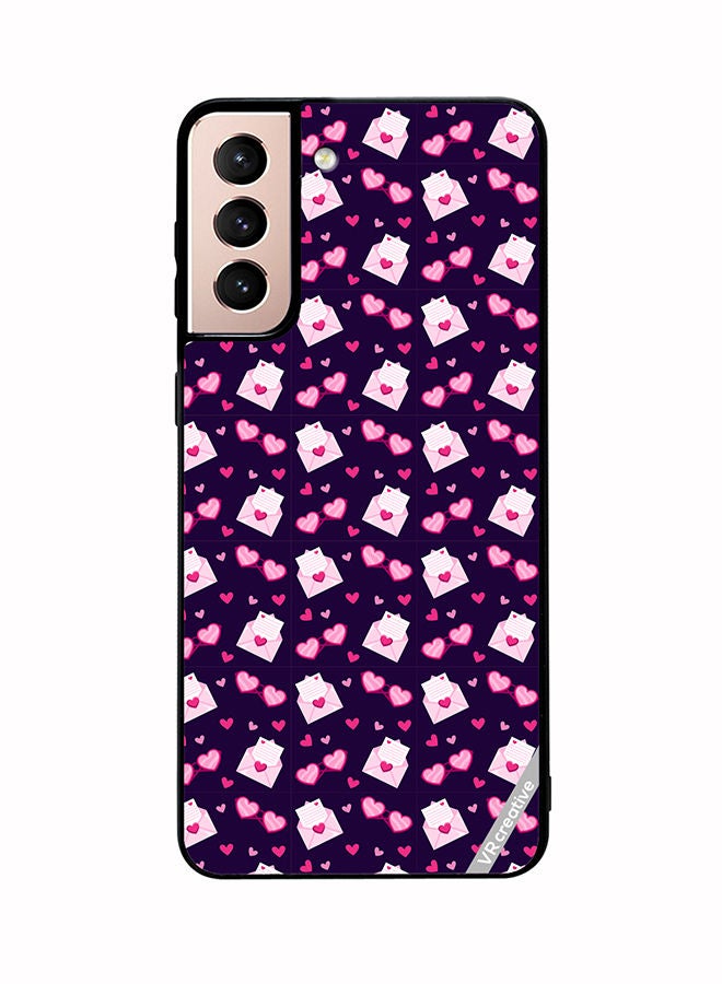 VR CREATIVE Protective Case Cover For Samsung Galaxy S21 5G Love Pattern Design Multicolour - Image 1