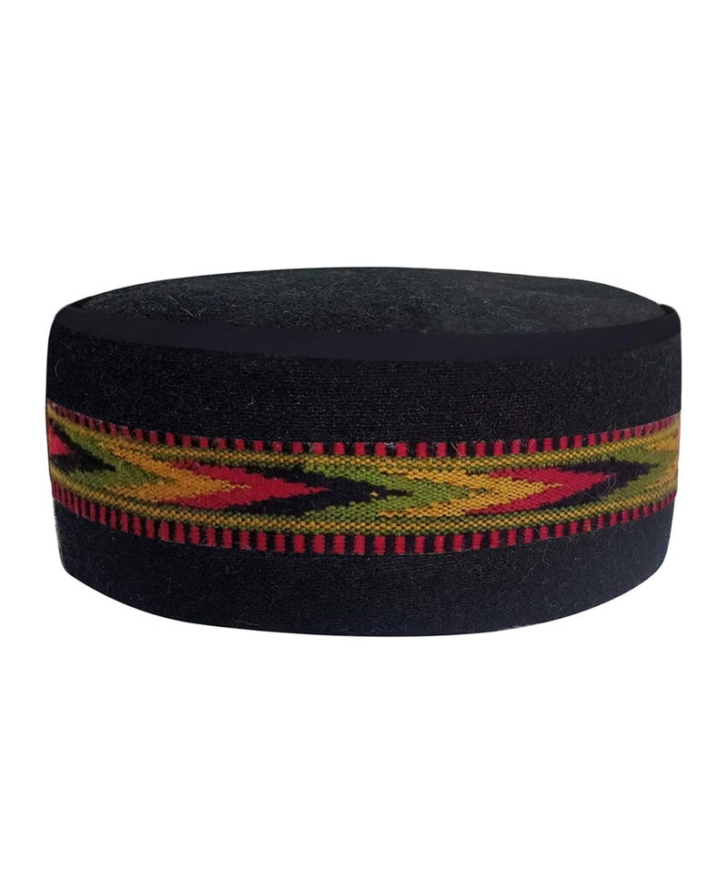 Vastraa Fusion Store قبعة فاسترا للرجال والنساء من الصوف الكولوي/الهيماتشالي (عبوة من 1) - Image 1