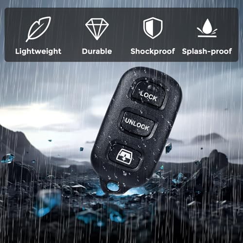 HelloAuto Key Fob for Toyota 4Runner 1999-2009, KeyFob Toyota Sequoia 2001-2007 Keyless Entry Remote Replacement Smart Key Fob 4 Buttons (FCC ID: HY12BAN HYQ12BBX HYQ1512Y) - Image 5