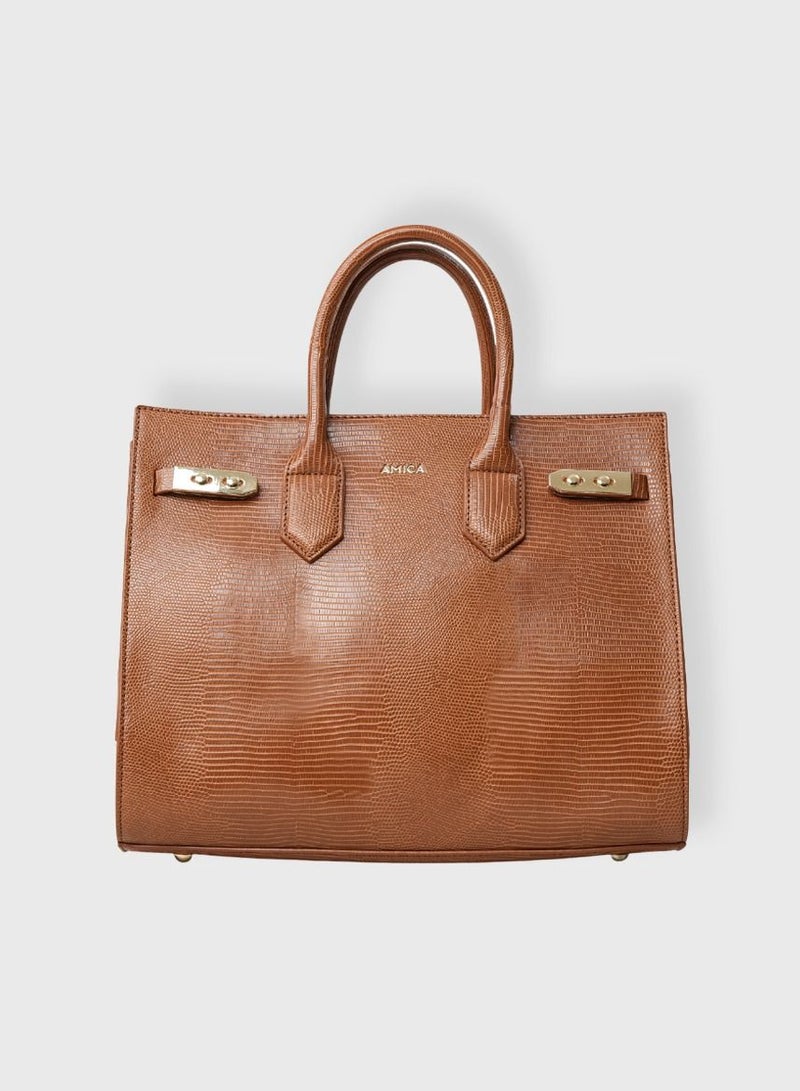 AMICA Mattea Ladies Handbag -Tan - Image 1