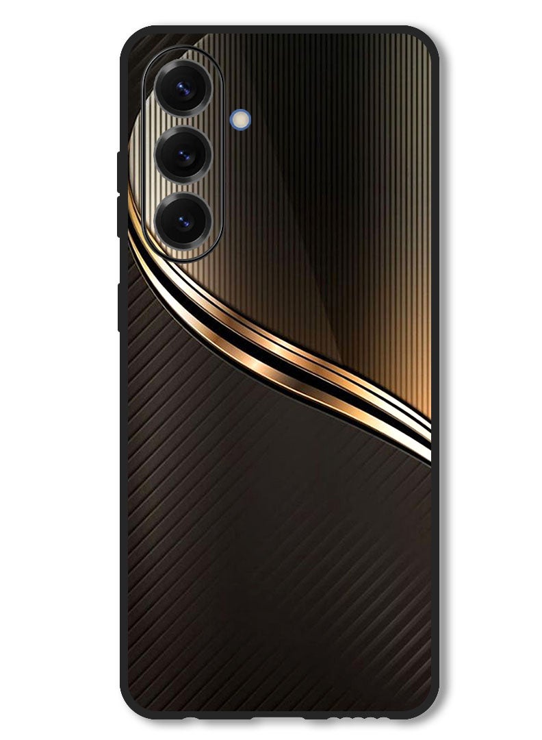 Theodor Case Compatible with Samsung Galaxy F56 6.74 Inch Protection Shockproof Bumper Cover Steel Pattern - Image 1