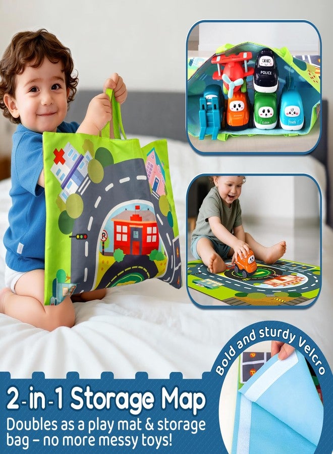 bessome Big Cartoon Truck Car Toys for 1 Year Old Boy with Playmat/Storage Bag|Baby and Toddler Toys 12-18 Months & Age 1-2|1st Birthday Gift for Baby Toys 1 Year Old - Image 4