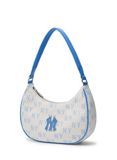 Blue and white