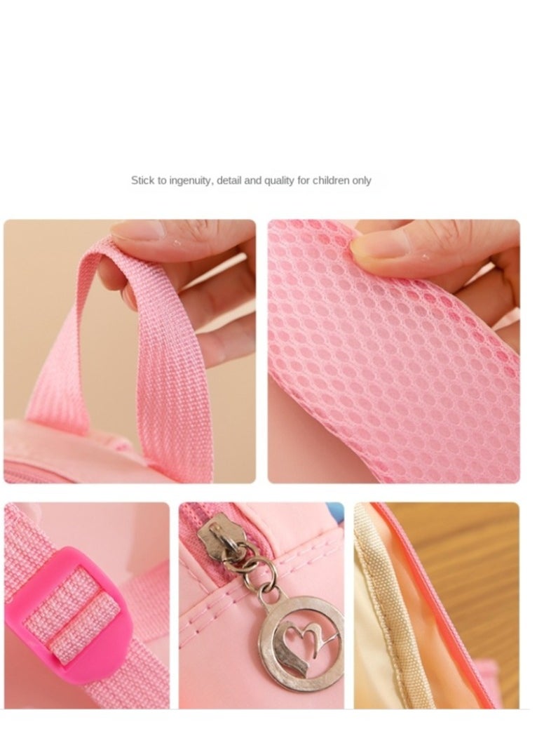 Y&D Cartoon Anime  Pink Strawberry Bear Plush Doll Shoulder Bag Kawaii Leisure Fashion Travel Plushies Handbag Gift for kids  - Image 4