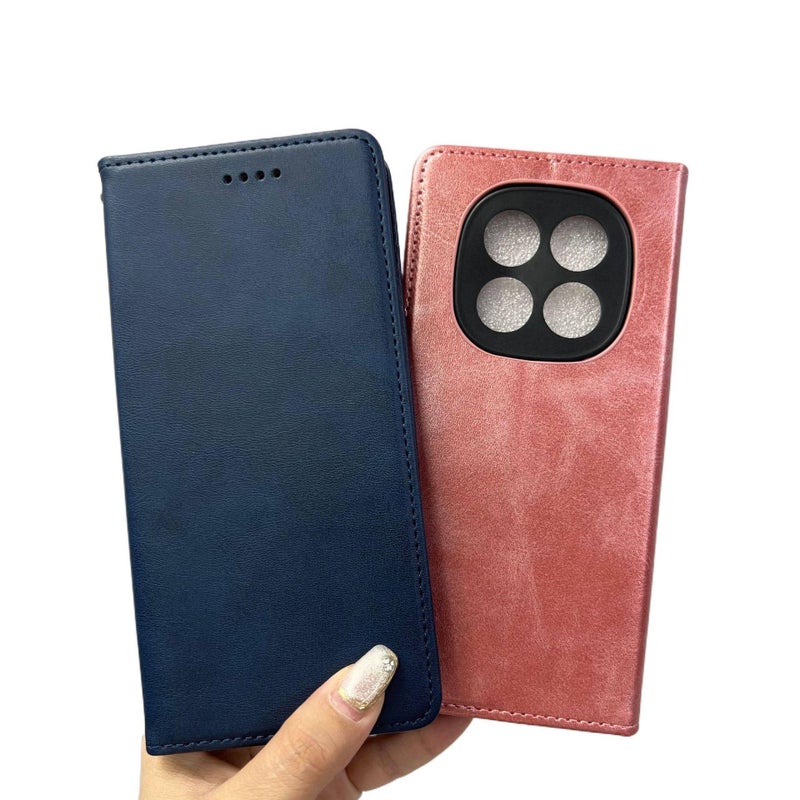 MagSafe Case Leather Scratch Resistant Protective Texture for Redmi Note 14 Pro and Card Holder in Purple - Image 4